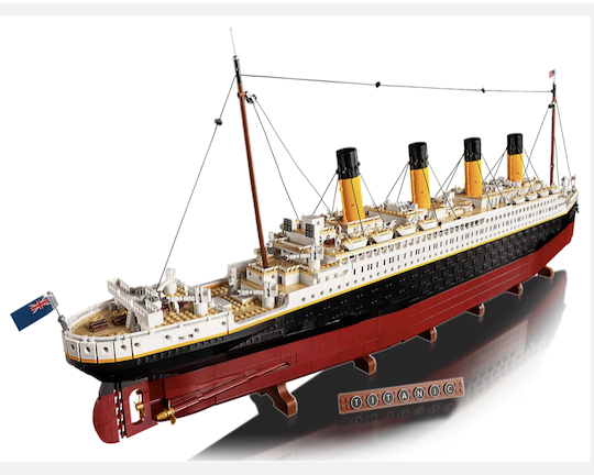 lego titanic set compleet